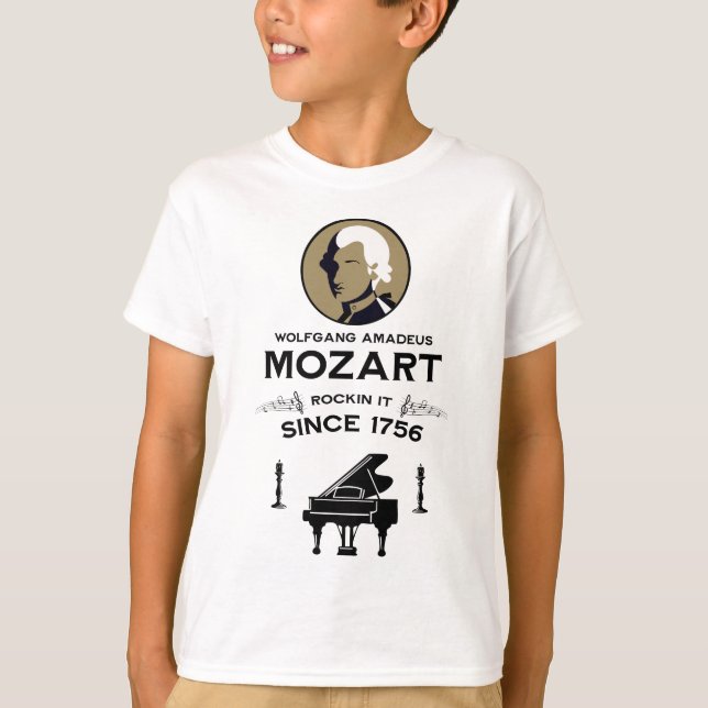 Mozart Music Lover Gift T-Shirt (Front)