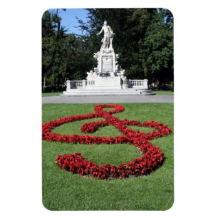 mozart music statue magnet