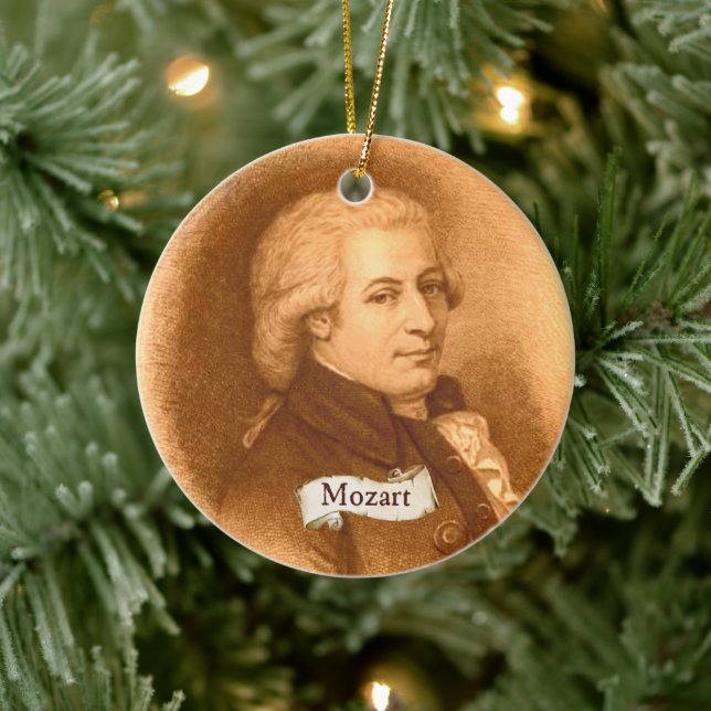 Mozart Ornament Personalized Vintage Art Ornament (Tree)