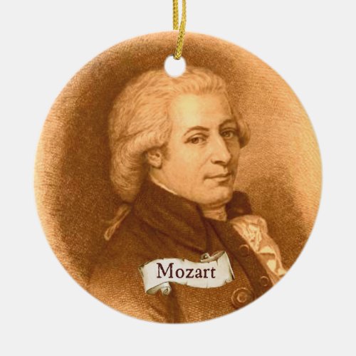 Mozart Ornament Personalized Vintage Art Ornament