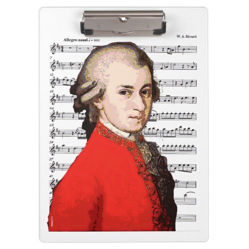 Mozart Portrait and Music  Clipboard