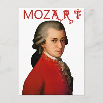 Mozart Postcard by BarbeeAnne at Zazzle