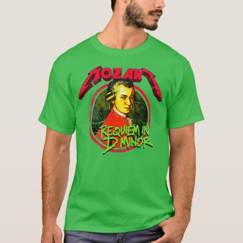 Mozart Requiem in D Minor Distressed  T_Shirt