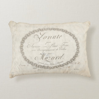 Mozart Sonata Kissen Accent Pillow
