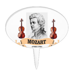 MOZART VIOLINS CAKE TOPPER