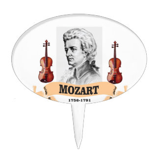 MOZART VIOLINS CAKE TOPPER