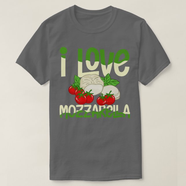 Mozzarella Cheese Recipes Buffalo Italian Fresh Pr T-Shirt (Design Front)