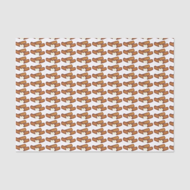 Mozzarella Cheese Sticks Junk Food Foodie Gift Tissue Paper (Front)