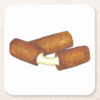 Mozzarella Cheese Sticks Junk Food Print Decor