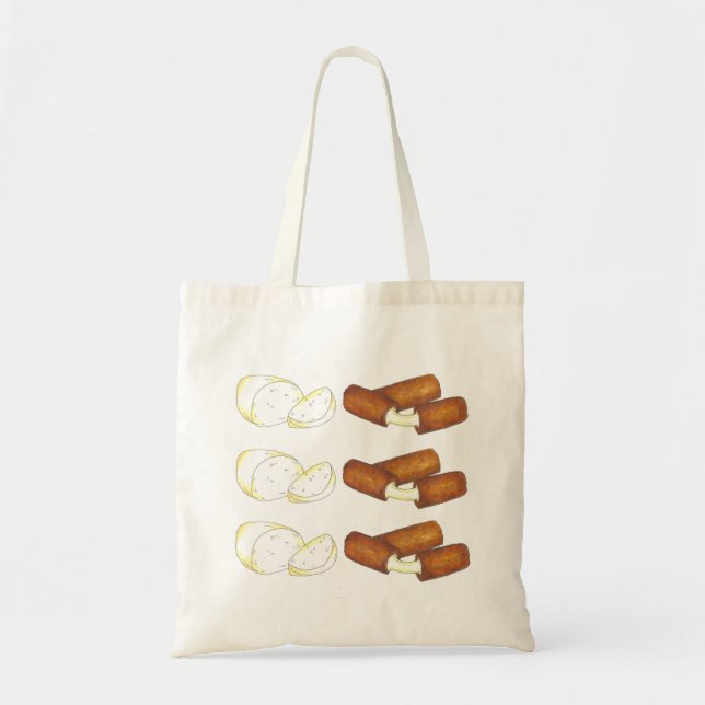 Mozzarella Cheese Sticks Junk Food Tote (Front)