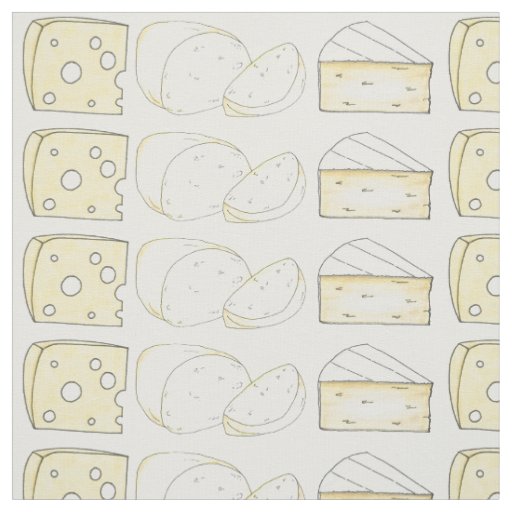 Mozzarella Swiss Brie Cheese Wedges Dairy Food Fabric