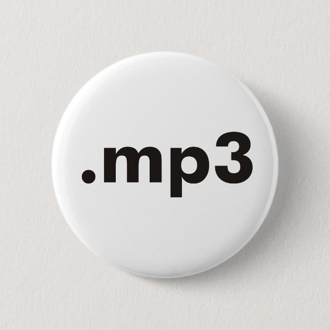 mp3 products & designs! button (Front)