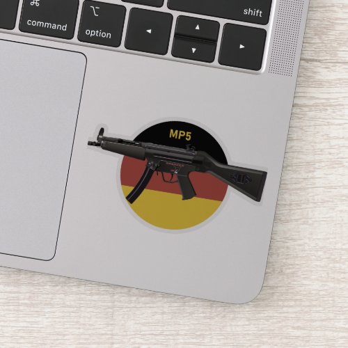 MP5 Submachine Gun with German Flag Sticker