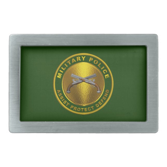 MP Military Police  Belt Buckle (Front)