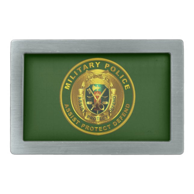 MP Military Police  Belt Buckle (Front)