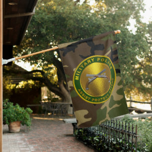 MP Military Police Corps Veteran House Flag