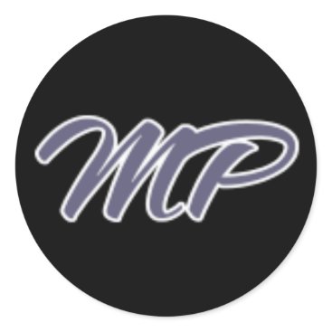Mp Purp Classic Round Sticker Mp Purp Classic Round Sticker