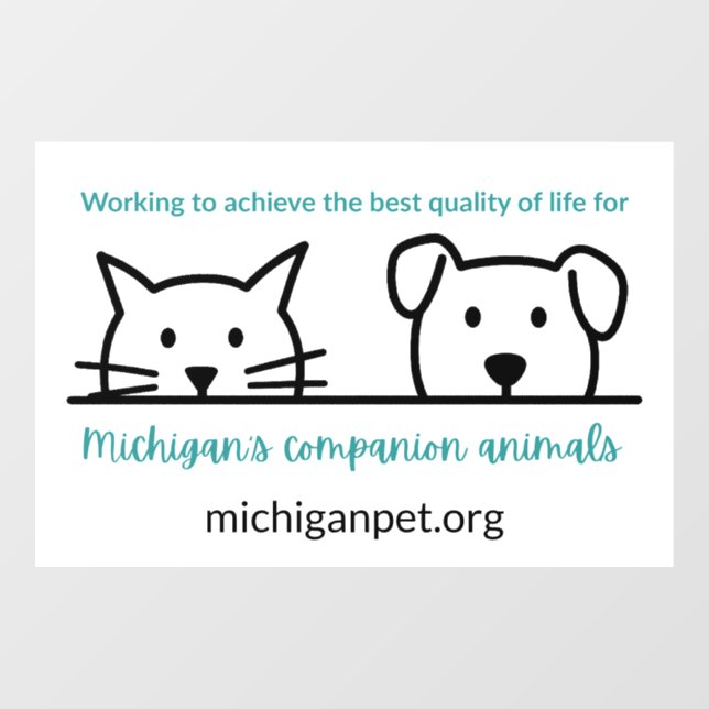 MPA Companion Animals Window Cling (Sheet)