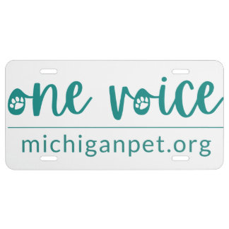 MPA One Voice License Plate