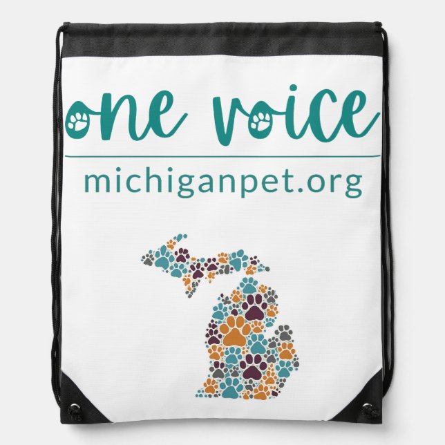 MPA One Voice Paws Drawstring Bag (Front)