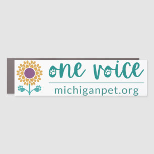 MPA Sunflower Paw Prints Car Magnet