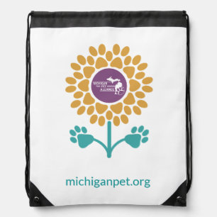 MPA Sunflower Paw Prints Drawstring Bag