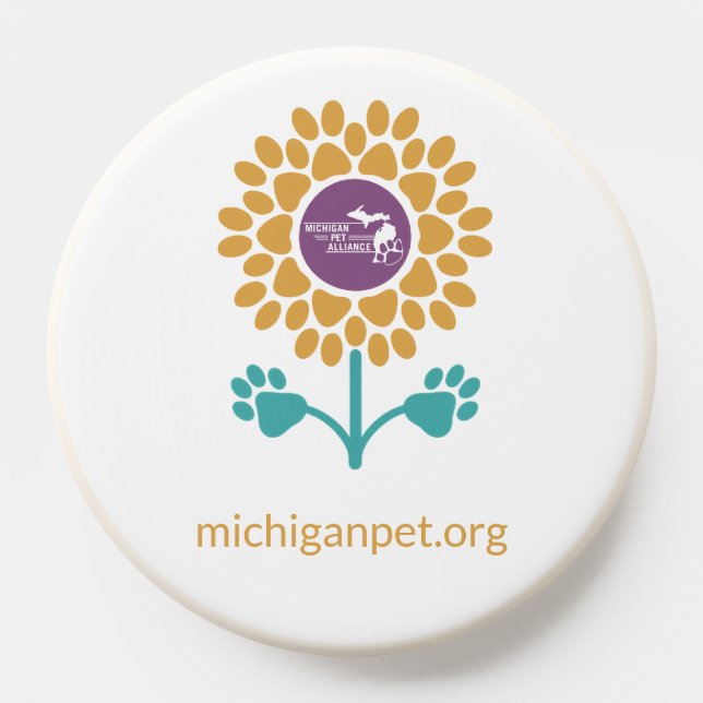 MPA Sunflower Paw Prints Phone Grip PopSocket (Popsocket)