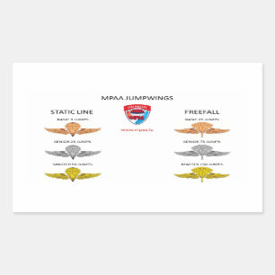 MPAA Jumpwings Rectangular Sticker