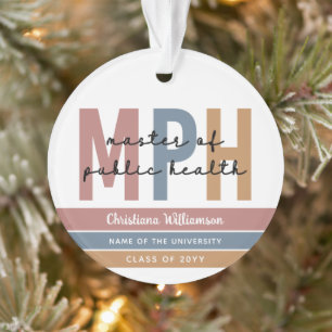 MPH Master of Public Health Grad Personalized Ornament