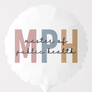 MPH Master of Public Health Graduation Balloon