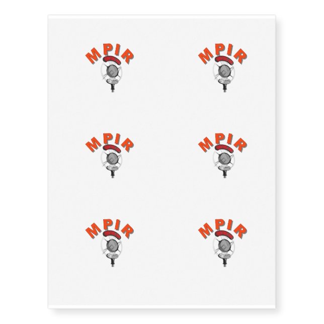 MPIR Log Tatt Temporary Tattoos (Front)