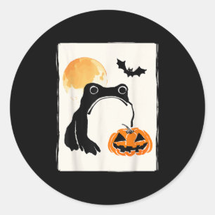 Mpy Frog Japanese Art Men Women Kids Funny Hallowe Classic Round Sticker
