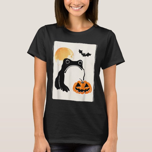 Mpy Frog Japanese Art Men Women Kids Funny Hallowe T-Shirt (Front)