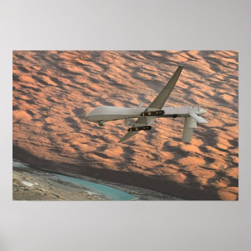 MQ_1 Predator unmanned aircraft drone Poster