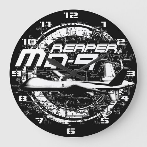 MQ_9 Reaper Large Clock
