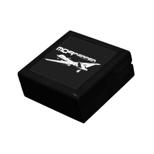 MQ-9 Reaper Small 5.125" Square w/4.25" Tile Gift Keepsake Box