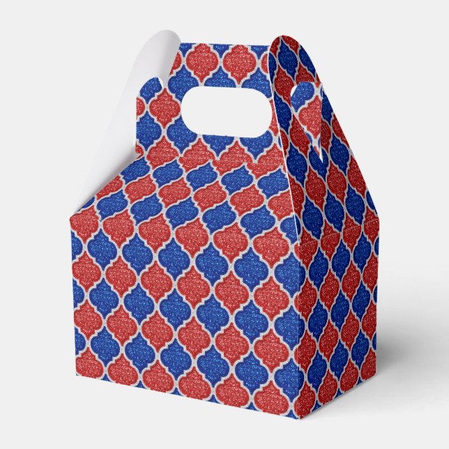 MQF-Sequins-Red-White-Blue-1-Gable Favor Box (Front Side)