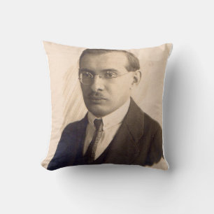 Mr. 1920s Scientist Throw Pillow