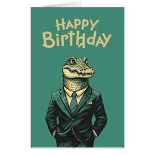 Mr. Alligator's Birthday Party Card