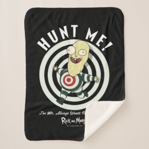 Mr. Always Wants To Be Hunted Sherpa Blanket