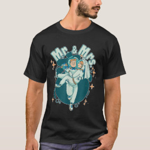 Mr. & Mrs. Astronaut Funny Groom And Bride T-Shirt