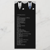 Mr and Mr Rainbow Tie Gay Wedding Service Order Program