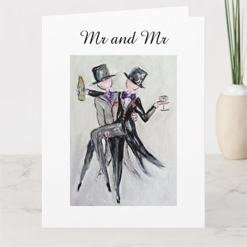 Mr and Mr Gay Wedding Card