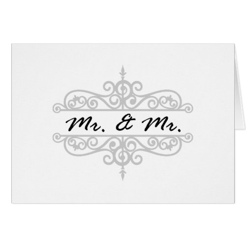 MR AND MR GAY WEDDING CARD CUSTOMIZABLE