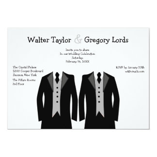 Mr. and Mr. Gay Wedding Invitation