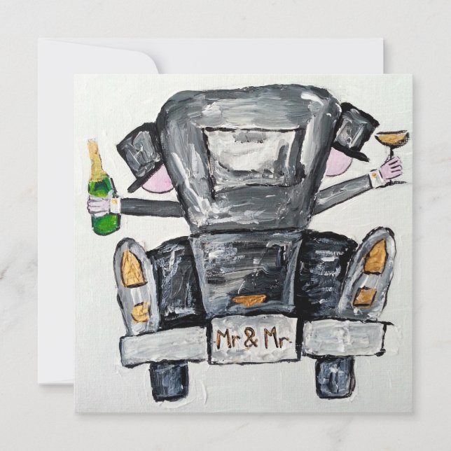 mr and mr wedding invitation (Front)