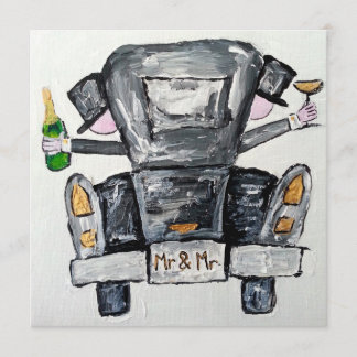 mr and mr wedding invitation