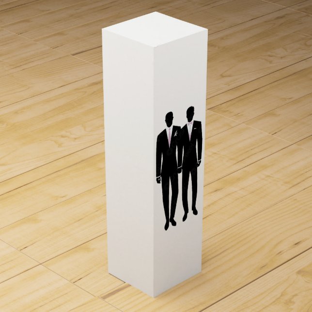 Mr and Mr white and black Wine Box (Front)