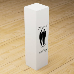 Mr and Mr white and black Wine Box
