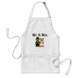 Mr and Mrs Adult Apron